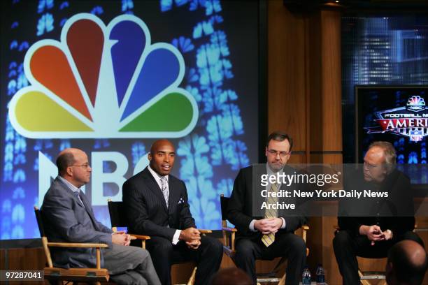 Former New York Giants' running back Tiki Barber is joined by NBC Universal President and CEO Jeff Zucker,, President of NBC News Steve Capus and...