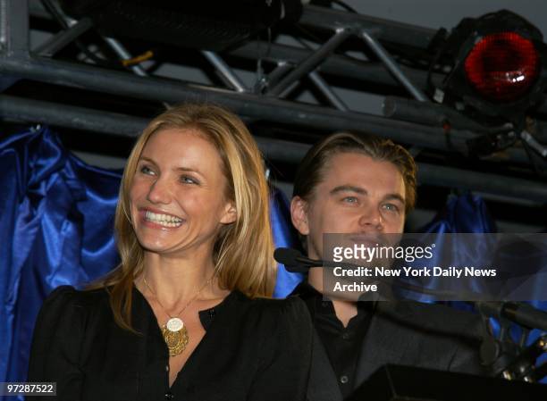 Cameron Diaz and Leonardo DiCaprio, stars of the upcoming film "Gangs of New York," are on hand for at "A Funny Thing Happened on the Way to Cure...