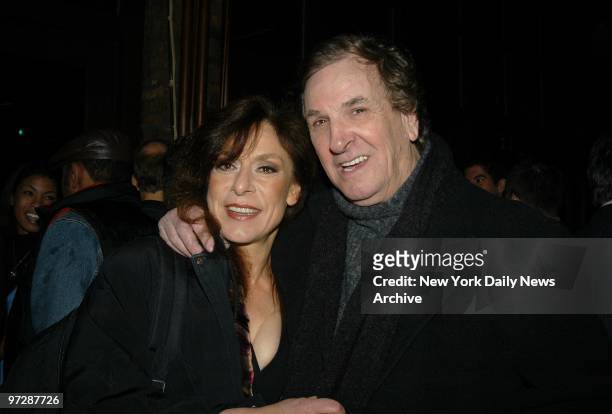Jeannie Berlin and Danny Aiello are present for the opening-night party for the play "Adult Entertainment" at Cafe Deville in the East Village. They...