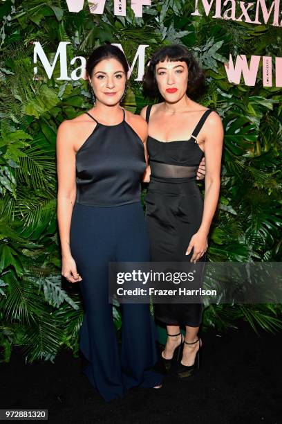 Maria Giulia Maramotti, wearing Max Mara, and Mia Moretti attend the Max Mara Celebration for Alexandra Shipp, 2018 Women In Film Max Mara Face Of...