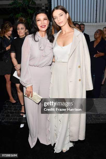 Shohreh Aghdashloo and Angela Sarafyan, wearing Max Mara, attend the Max Mara Celebration for Alexandra Shipp, 2018 Women In Film Max Mara Face Of...