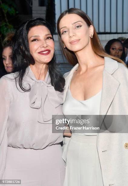 Shohreh Aghdashloo and Angela Sarafyan, wearing Max Mara, attend the Max Mara Celebration for Alexandra Shipp, 2018 Women In Film Max Mara Face Of...