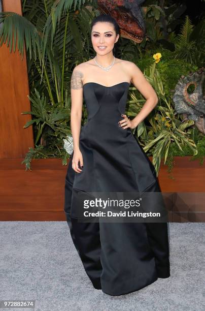 Actress Daniella Pineda attends the premiere of Universal Pictures and Amblin Entertainment's "Jurassic World: Fallen Kingdom" at Walt Disney Concert...