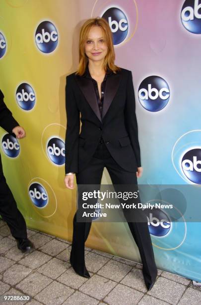 Calista Flockhart arrives at Lincoln Center for ABC's UpFront presentation. She will be starring in the new television program "Brothers AND Sisters"...