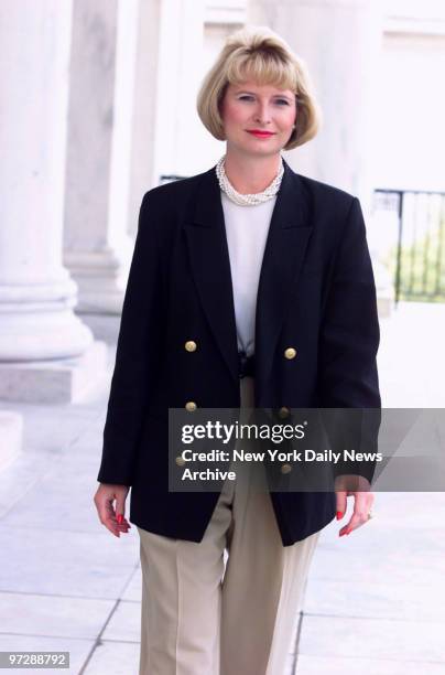 Callista Bisek, Newt Gingrich's girlfriend, at the Longworth House Office Building in Washington. She's a House Agricultural Committee aide.