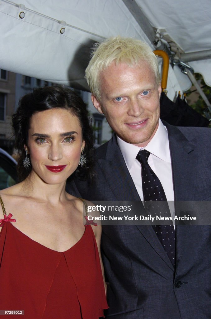 Jennifer Connelly and husband Paul Bettany are on hand at the News Photo  - Getty Images