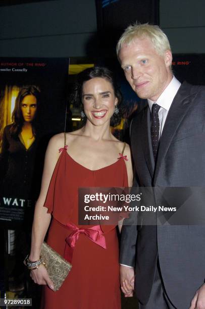 Jennifer Connelly and husband Paul Bettany are on hand at the Clearview Chelsea West Cinema on W. 23rd St. For the world premiere of "Dark Water."...