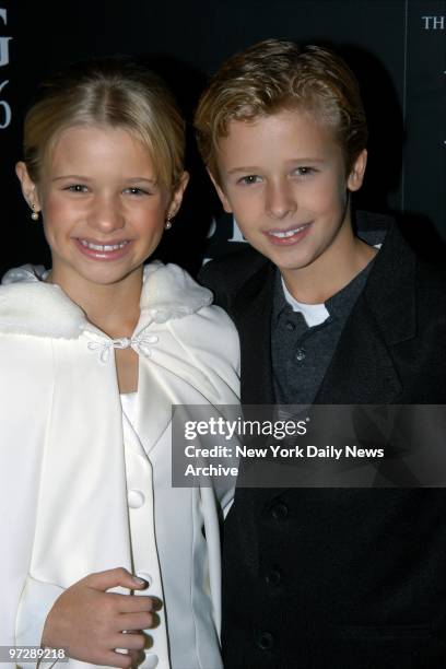 Jenna Boyd and her brother, Cayden, attend the New York premiere of "The Missing" at the Loews Lincoln Square Theater. She stars in the film.