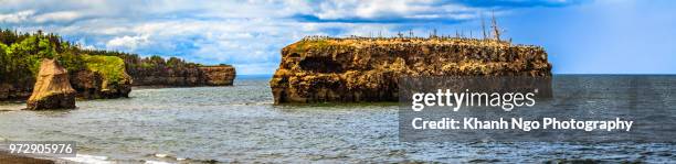 pokeshaw rock in new brunswick - bathurst new brunswick stock pictures, royalty-free photos & images