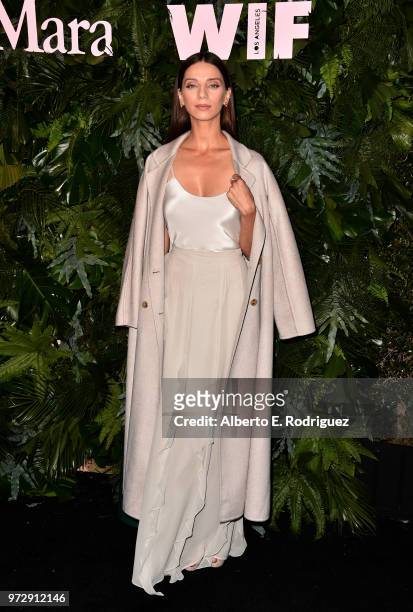 Angela Sarafyan attends Max Mara WIF Face Of The Future at Chateau Marmont on June 12, 2018 in Los Angeles, California.