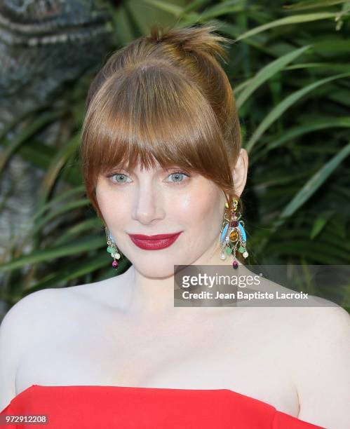 Bryce Dallas Howard attends the premiere of Universal Pictures and Amblin Entertainment's "Jurassic World: Fallen Kingdom" on June 12, 2018 in Los...