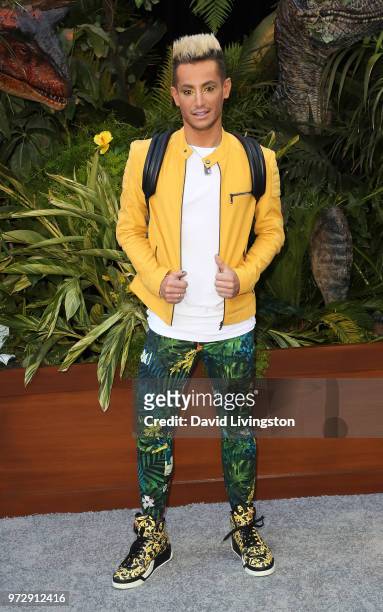 Actor Frankie Grande attends the premiere of Universal Pictures and Amblin Entertainment's "Jurassic World: Fallen Kingdom" at Walt Disney Concert...