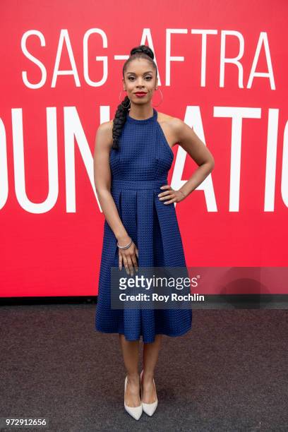 Susan Kelechi Watson attends SAG-AFTRA Foundation Conversations: "This Is Us" at The Robin Williams Center on June 12, 2018 in New York City.