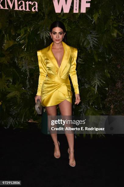 Emeraude Toubia attends Max Mara WIF Face Of The Future at Chateau Marmont on June 12, 2018 in Los Angeles, California.