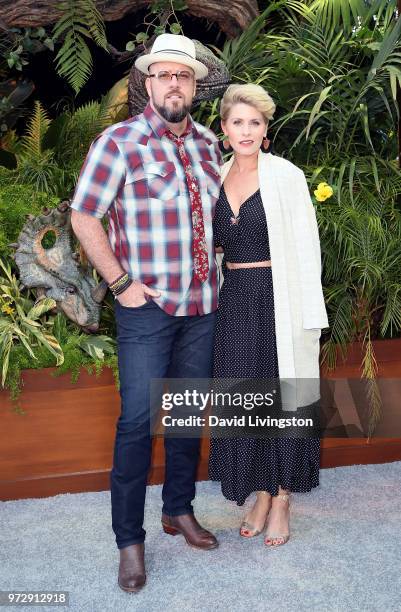 Actor Chris Sullivan and Rachel Reichard attend the premiere of Universal Pictures and Amblin Entertainment's "Jurassic World: Fallen Kingdom" at...