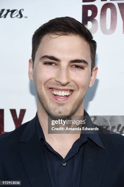 Cinematographer Cooper Ulrich arrives at the Los Angeles premiere of "Billy Boy" at the Laemmle Music Hall on June 12, 2018 in Beverly Hills,...