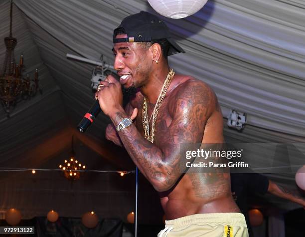 Iman Shumpert performs onstage during ATL Live On The Park at Park Tavern on June 12, 2018 in Atlanta, Georgia.