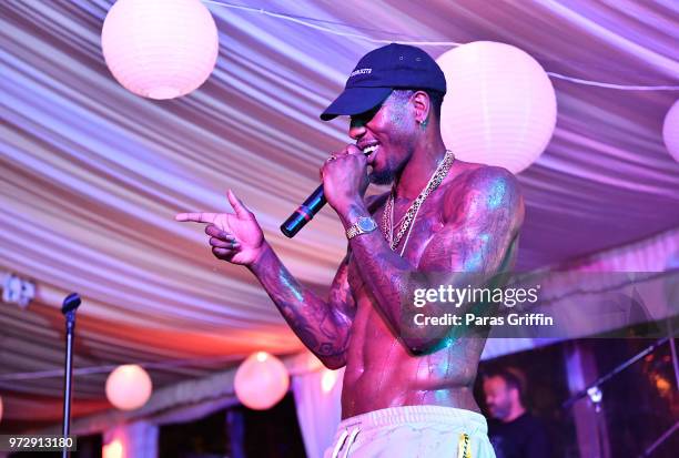 Iman Shumpert performs onstage during ATL Live On The Park at Park Tavern on June 12, 2018 in Atlanta, Georgia.