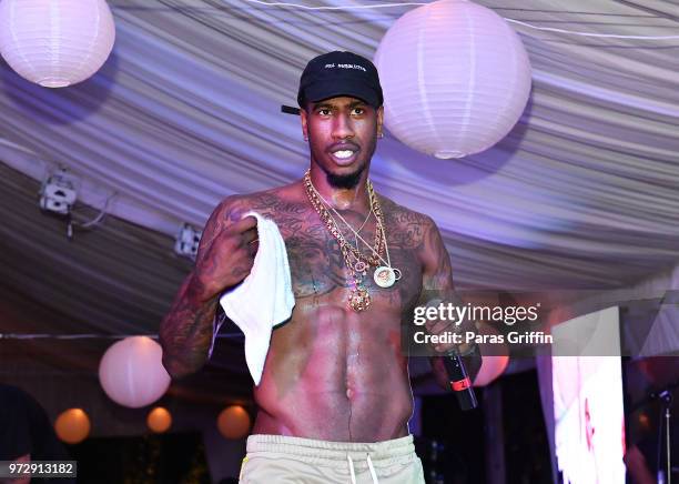 Iman Shumpert performs onstage during ATL Live On The Park at Park Tavern on June 12, 2018 in Atlanta, Georgia.