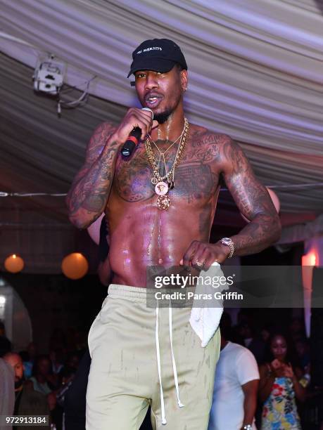 Iman Shumpert performs onstage during ATL Live On The Park at Park Tavern on June 12, 2018 in Atlanta, Georgia.