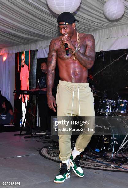 Iman Shumpert performs onstage during ATL Live On The Park at Park Tavern on June 12, 2018 in Atlanta, Georgia.