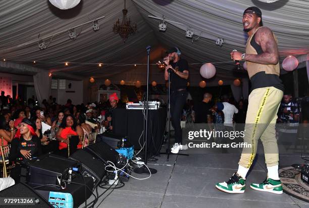 Iman Shumpert performs onstage during ATL Live On The Park at Park Tavern on June 12, 2018 in Atlanta, Georgia.