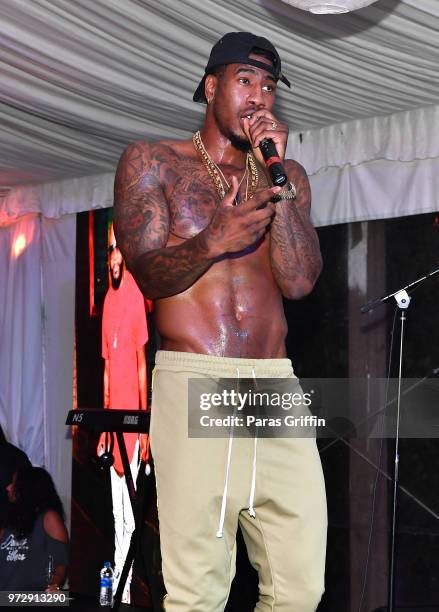 Iman Shumpert performs onstage during ATL Live On The Park at Park Tavern on June 12, 2018 in Atlanta, Georgia.