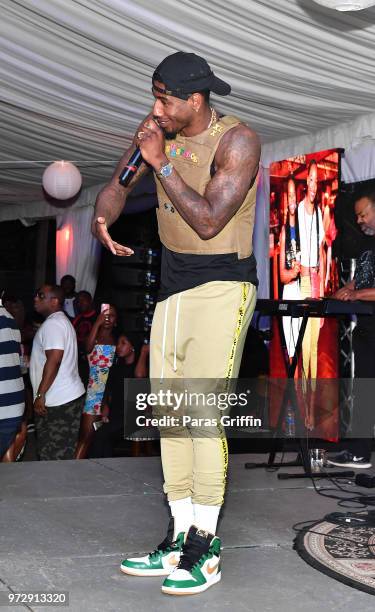 Iman Shumpert performs onstage during ATL Live On The Park at Park Tavern on June 12, 2018 in Atlanta, Georgia.