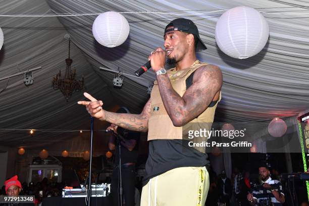 Iman Shumpert performs onstage during ATL Live On The Park at Park Tavern on June 12, 2018 in Atlanta, Georgia.