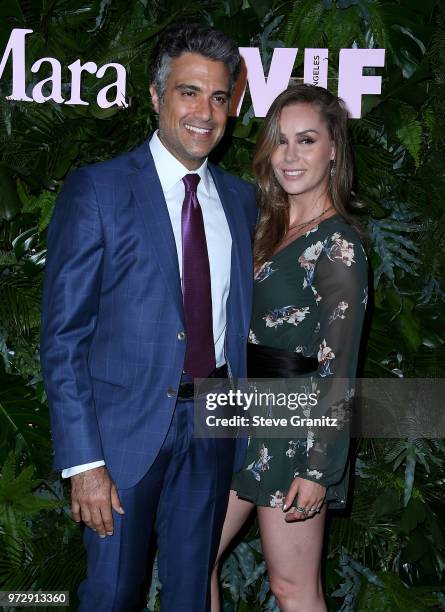 Jaime Camil and Heidi Balvanera attend Max Mara WIF Face Of The Future at Chateau Marmont on June 12, 2018 in Los Angeles, California.