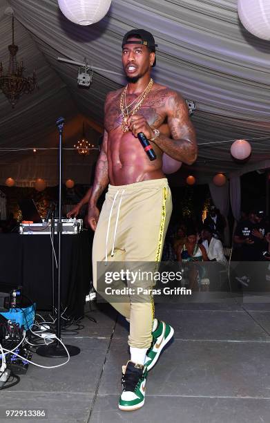 Iman Shumpert performs onstage during ATL Live On The Park at Park Tavern on June 12, 2018 in Atlanta, Georgia.