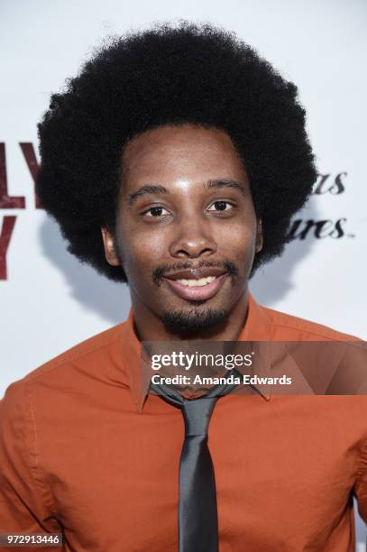 Actor Nathaniel Stroud arrives at the Los Angeles premiere of "Billy Boy" at the Laemmle Music Hall on June 12, 2018 in Beverly Hills, California.