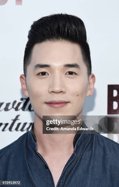 Director Abraham Lim arrives at the Los Angeles premiere of "Billy Boy" at the Laemmle Music Hall on June 12, 2018 in Beverly Hills, California.