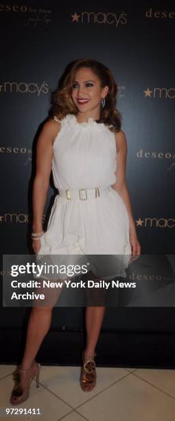 Jennifer Lopez at Macy's with her new Fragrance Launch for "Deseo For Men" .