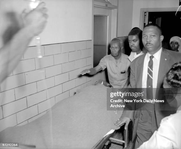 The Rev. Martin Luther King Jr. Is rushed to Harlem Hospital after he was stabbed in the chest with a letter opener.