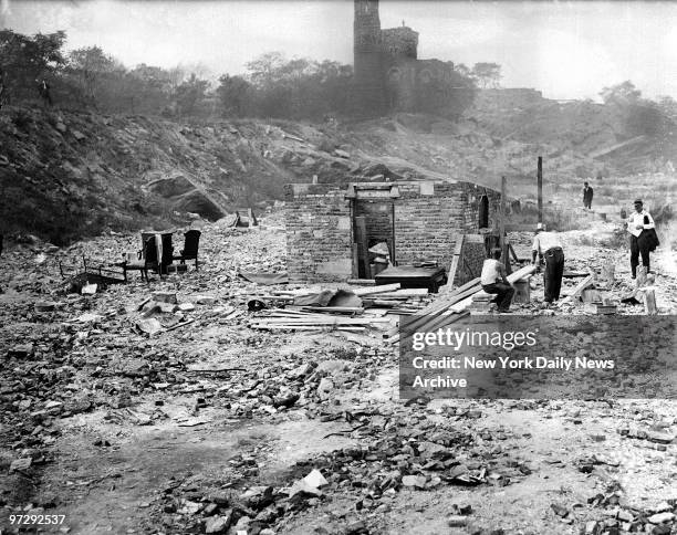 Shantytown - Hooverville - in Central Park.