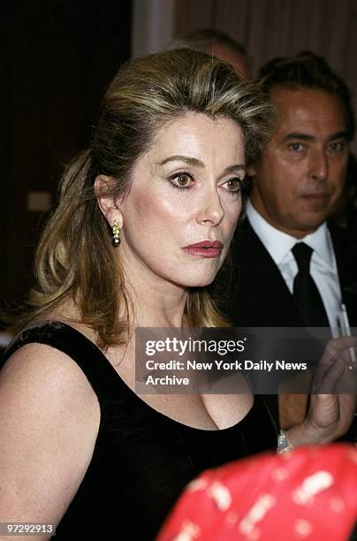 Catherine Deneuve is on hand for showing of the movie "Dancer in the Dark" on opening night of the New York Film Festival at Lincoln Center. She...