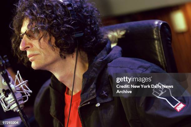 Shock jock Howard Stern launches his new radio show on Sirius Satellite Radio at their Sixth Ave. Studio.