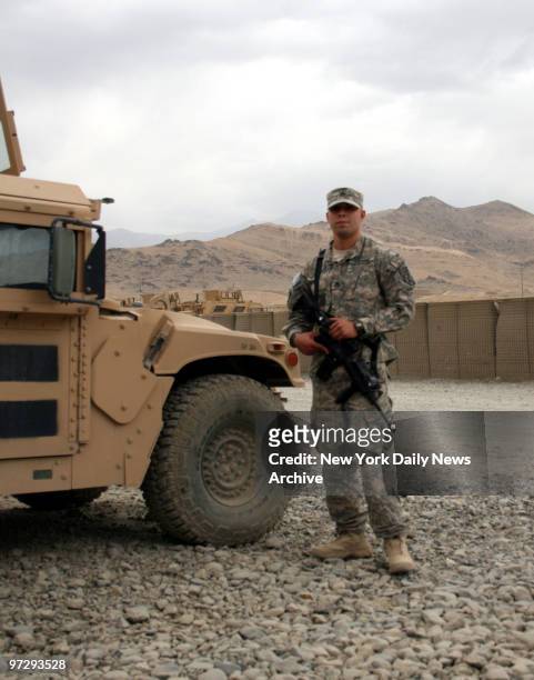 Forward Operating Base Airborne, Afghanistan - Staff Sgt. Danny Acevedo of Woodside, Queens, is on his third tour in Afghanistan. He is serving with...