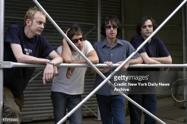 Fountains of Wayne band members Chris Collingwood, Brian Young, Jody Porter, and Adam Schlesinger .