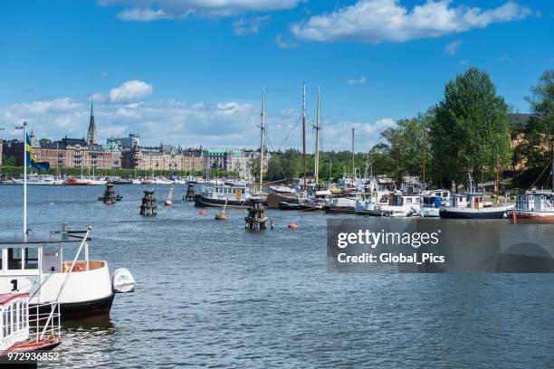 stockholm - sweden - strandvägen stock pictures, royalty-free photos & images