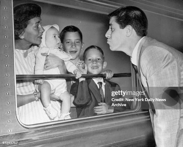 Jerry Lewis and family.