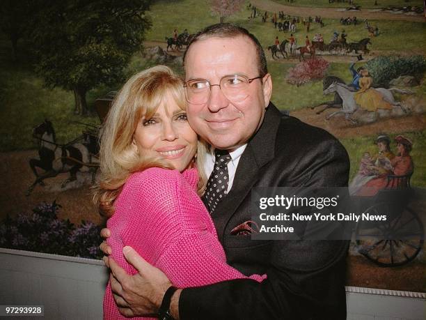 Frank Sinatra Jr. Hugs his sister, Nancy Sinatra, at Tavern on the Green.