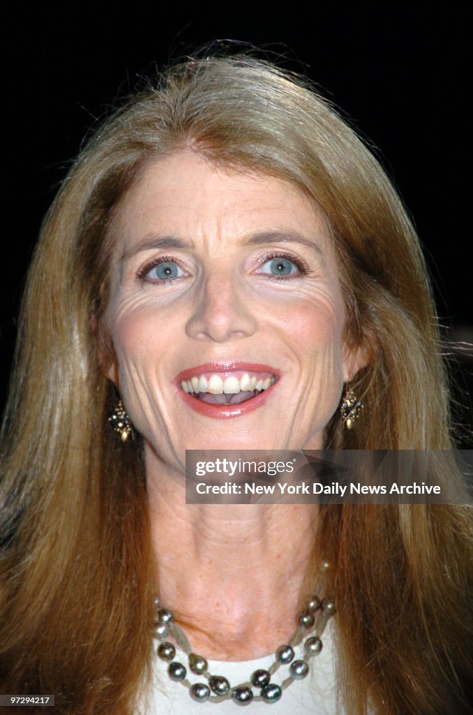 Caroline Kennedy Schlossberg arrives alone at the Second A