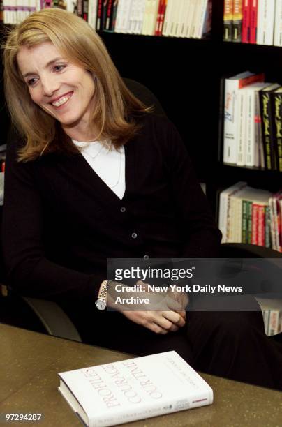 Caroline Kennedy Schlossberg discusses "Profiles in Courage for Our Time," a book she both edited and wrote an introduction for, at the offices of...