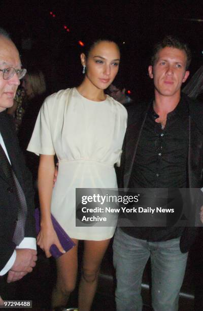 Gal Gadot, former Miss Israel 2004, and boyfriend Yaron Varsano attend a Maxim magazine party at the club Marquee.