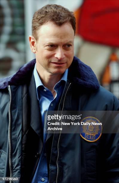 Gary Sinise plays a scene in the season finale of the TV crime series "C.S.I.: Miami," during filming at Bond St. And the Bowery. Starting in...