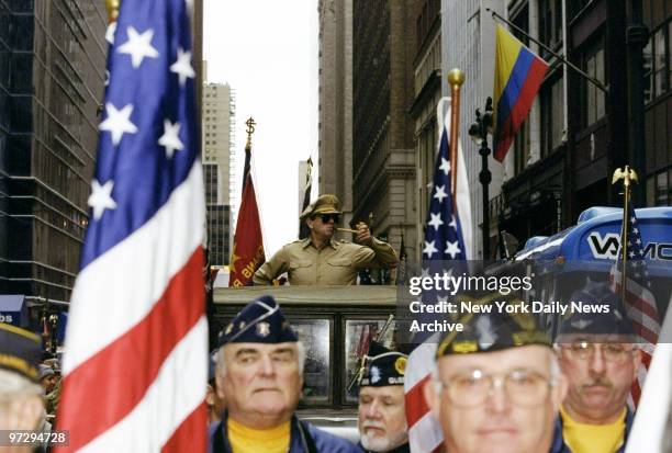 The Veterans Day Parade finds a participant dressed as Gen. Douglas MacArthur presiding over the march up Fifth Ave. This year marks the 50th...