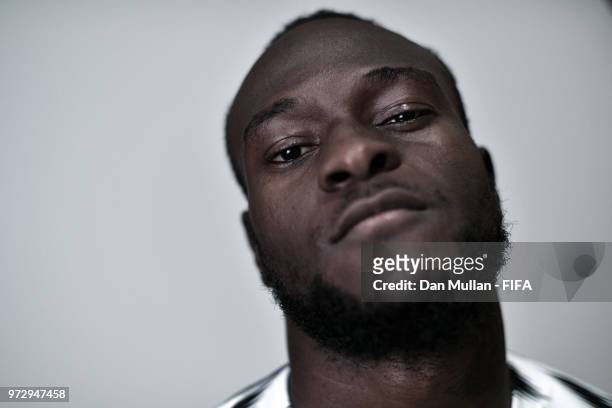 Victor Moses of Nigeria poses for a portrait during the official FIFA World Cup 2018 portrait session on June 12, 2018 in Yessentuki, Russia.
