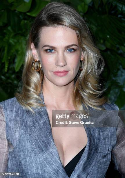 January Jones arrives at the Max Mara WIF Face Of The Future at Chateau Marmont on June 12, 2018 in Los Angeles, California.